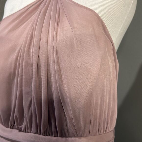 Birdy Grey Pink Halter Kiko Dusty Rose Bridesmaid Wedding Guest Prom Dress - Picture 14 of 14